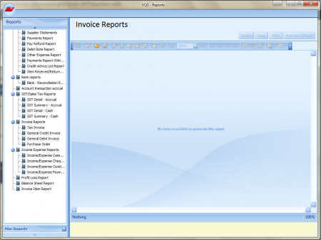 invocie reports